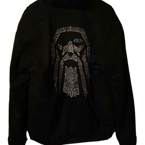 Odin Fleece Bomber Jacket/Hoodie Sweatshirt XXXL (US M/L).